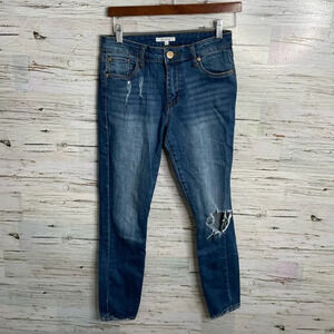 Sts blue high rise Ellie jeans  size 26 distressed raw hem